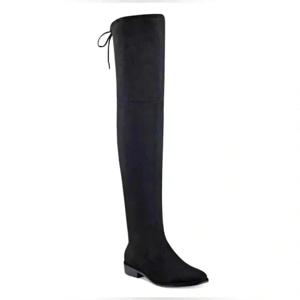 NWT Marc Fisher Humor2 Padded Insole Riding Over-The-Knee Boots size 5.5 black